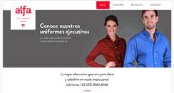Desktop Screenshot of alfauniformes.com